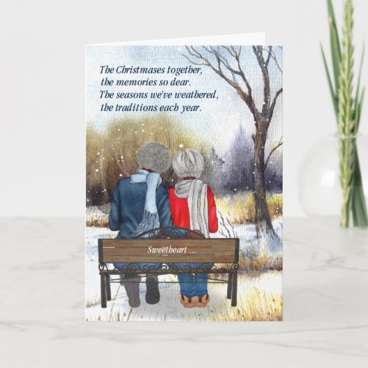 生涯のパートナー シニア アフリカ系アメリカ人 レズビアン シーズンカード (正面)