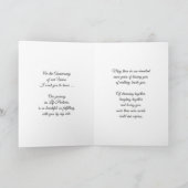 生涯のパートナー 結婚記念日 青いチューリップ カード (内部)