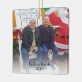 生涯の友2の写真は2年クリスマス2味方しました セラミックオーナメント (左)