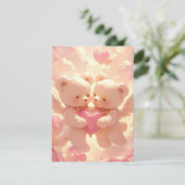 生涯の約束:ドリーミー・テディ・ベア結婚ズ・インビタ 招待状 (スタンド正面)