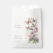 生涯の蝶のフローラブライダルシャワーの好意 フェイバーバッグ (正面)
