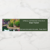 生涯の追悼お祝いを記念して ペットボトルラベル (シングルラベル)