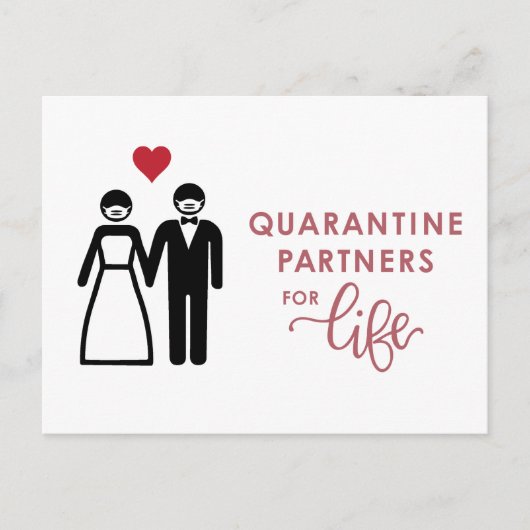 生涯の隔離パートナー | ピンク 案内ポストカード (正面)