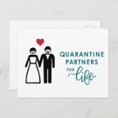 生涯の隔離パートナー | ブルー 案内ポストカード (正面/裏面)