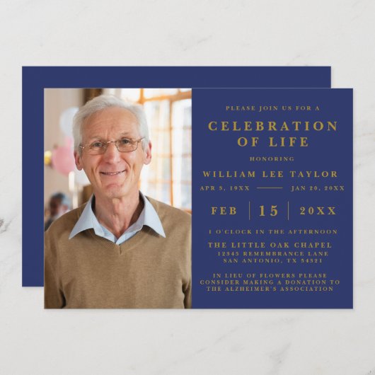 生涯クラシック記念招待状のお祝い 招待状 (正面/裏面)