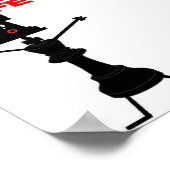 生涯チェスの選手 ポスター (角)