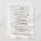 生涯ユダヤ人の葬儀お祝い 招待状 (裏面)