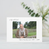 生涯写真葬カジュアル葬 サンキューカード (スタンド正面)