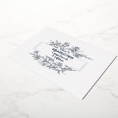 生涯来的なフォイルの出現で卒業すること 箔招待状 (回転した状態)