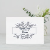 生涯来的なフォイルの出現で卒業すること 箔招待状 (立ち正面)