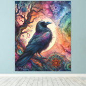 生涯素晴らしのカラスの木ゴシッ異教のク キャンバスプリント (インサイチュ (ウッドフロア))