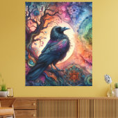 生涯素晴らしのカラスの木ゴシッ異教のク キャンバスプリント (インサイチュ (リビング))