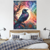 生涯素晴らしのカラスの木ゴシッ異教のク キャンバスプリント (インサイチュ (寝室))