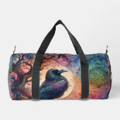 生涯素晴らしのカラスの木ゴシッ異教のク ダッフルバッグ (裏面)