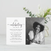 生涯葬儀記念写真お祝い 招待状 (スタンド正面)