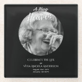 生涯葬式お祝い記念写真展 ガラスコースター (正面)