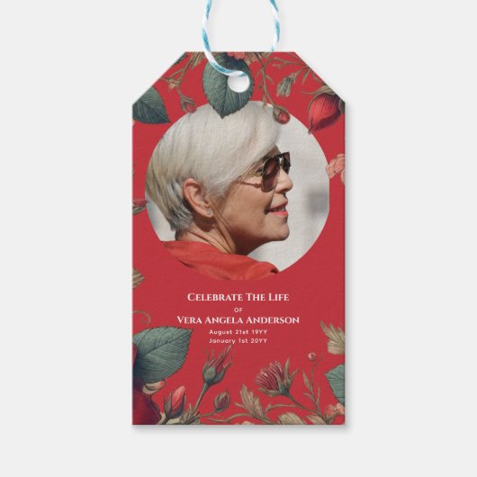 生涯葬式お祝い記念写真展 ギフトタグ (正面)