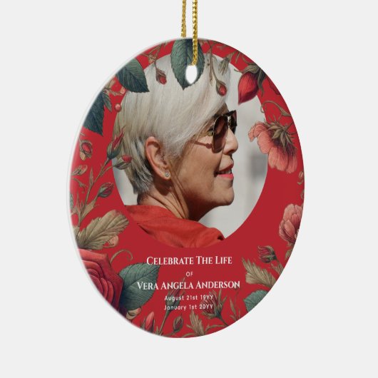 生涯葬式お祝い記念写真展 セラミックオーナメント (右)