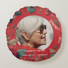生涯葬式お祝い記念写真展 ラウンドクッション