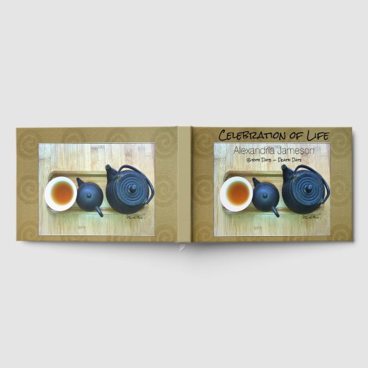 生涯記念アイアンティーセッティングのお祝い ゲストブック (全面)