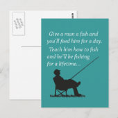 生涯魚釣り ポストカード (正面/裏面)