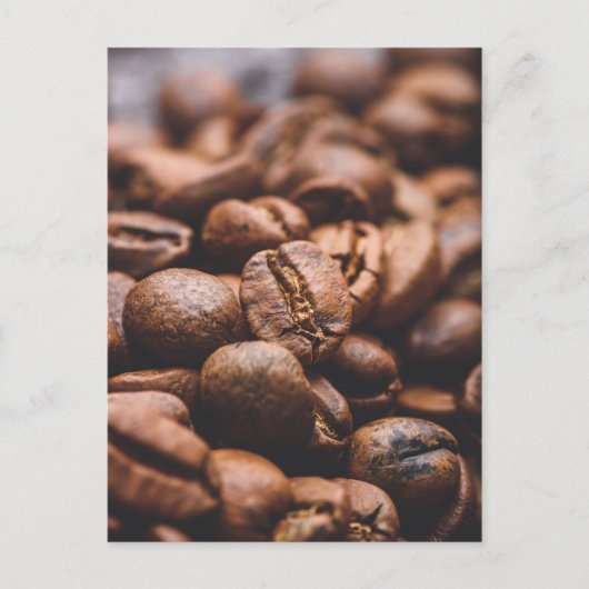 生焙煎コーヒー豆 ポストカード (正面)