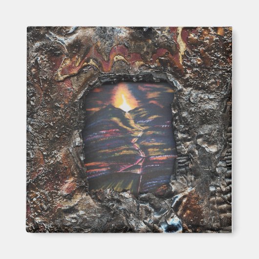 生焼け供え物の道 マグネット (正面)