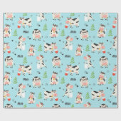 生牛のミルク模様 ラッピングペーパー (フラット)