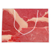 生牛肉の柄 ラージペーパーバッグ (正面)