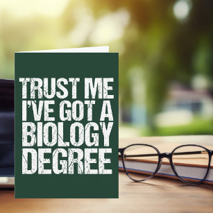 生物おもしろい学専攻の卒業緑生物学者 カード
