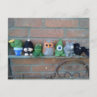 生物とキャラクター ポストカード