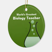 生物パーソナライズされた先生オーナメント セラミックオーナメント (左)