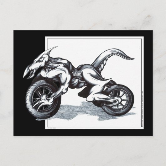 生物力学的ドラコニック三輪 ポストカード (正面)
