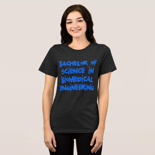 生物医学エンジニアリング トライブレンドＴシャツ (正面全面)