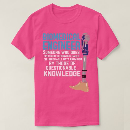 生物医学技術者 Tシャツ (デザイン正面)