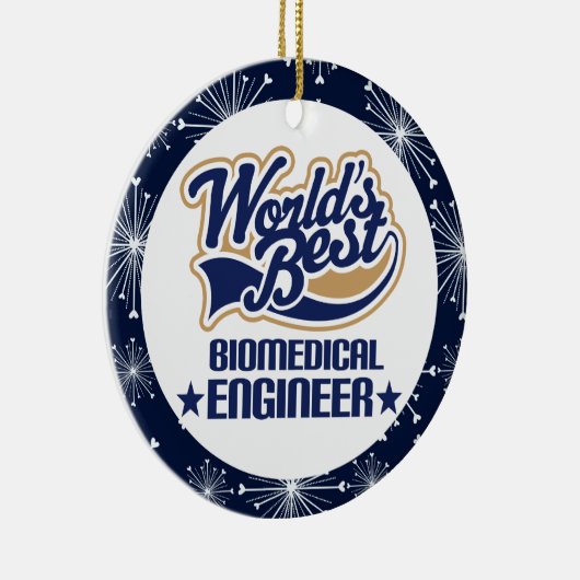 生物医学的なエンジニアのギフトのオーナメント セラミックオーナメント (右)