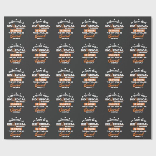 生物医学的なエンジニアリングの服装の実験室の恋人のギフト ラッピングペーパー (フラット)