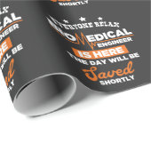 生物医学的なエンジニアリングの服装の実験室の恋人のギフト ラッピングペーパー (ロールコーナー)