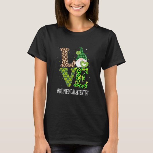 生物医学者ラブSt patricks day格言ル Tシャツ (正面)