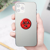 生物危害毒性記号 シール (スマートフォン)