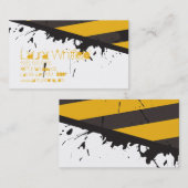 生物危険の注意テープ犯罪現場の名刺 名刺 (正面/裏面)