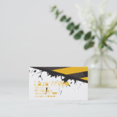 生物危険の注意テープ犯罪現場の名刺 名刺 (スタンド正面)