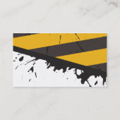 生物危険の注意テープ犯罪現場の名刺 名刺 (裏面)