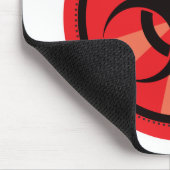 生物危険-赤 マウスパッド (コーナー)