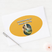 生物国際的多様性の日 楕円形シール (封筒)