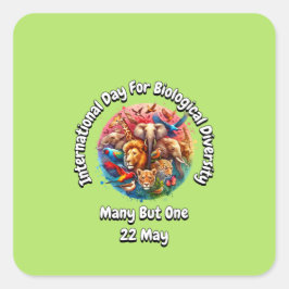 生物国際的多様性の日： 5月22日 スクエアシール