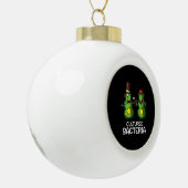 生物培養細菌学おもしろい科 セラミックボールオーナメント (左)