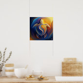 生物多様体タートルアート ポスター (キッチン)