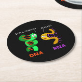 生物学おもしろいプン生物学者先生教授贈与 ラウンドペーパーコースター (アングル)