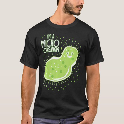 生物学おもしろいミーム先生学生細菌 Tシャツ (正面)